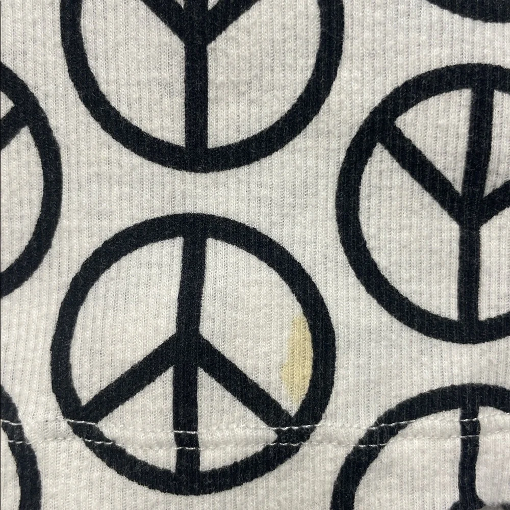 Jet Set Peace Sign Racerback Tank Top - Picture 5 of 5